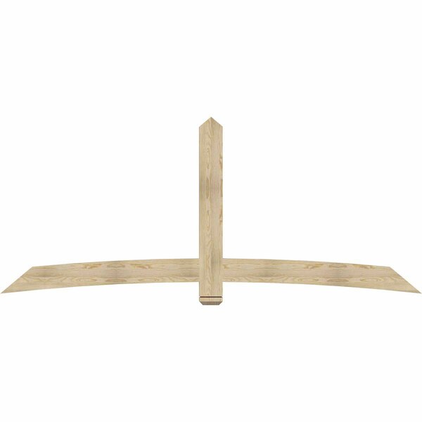 Ekena Millwork Bellingham Rough Sawn Timber Gable Bracket, Douglas Fir, 108"W x 45"H x 2"D x 6"F, 10/12 Pitch GBW108X45X0206BEL00RDF - main
